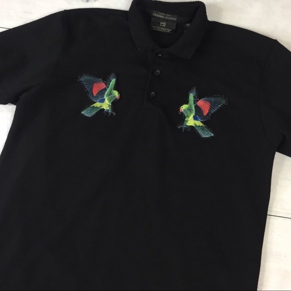 Scotch & Soda Embroidered Parrot Bird Polo Shirt - Picture 3 of 9
